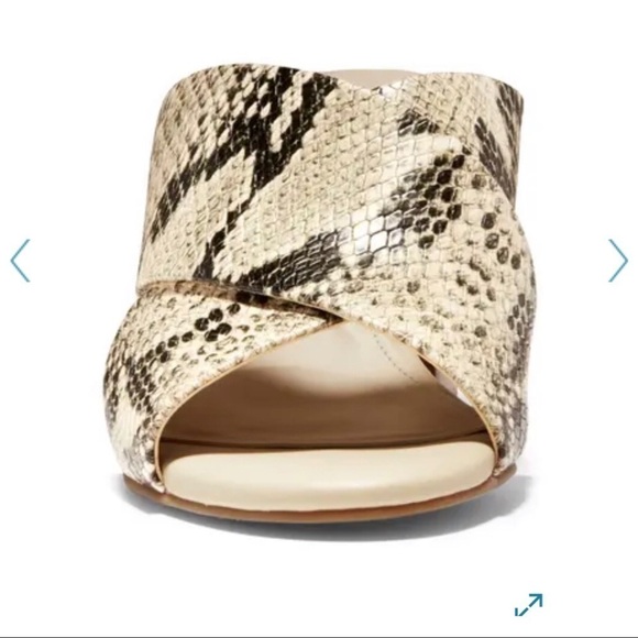 NWOT COLE HAAN Dakota Snakeskin Sandals Size 5.5 - Picture 3 of 7